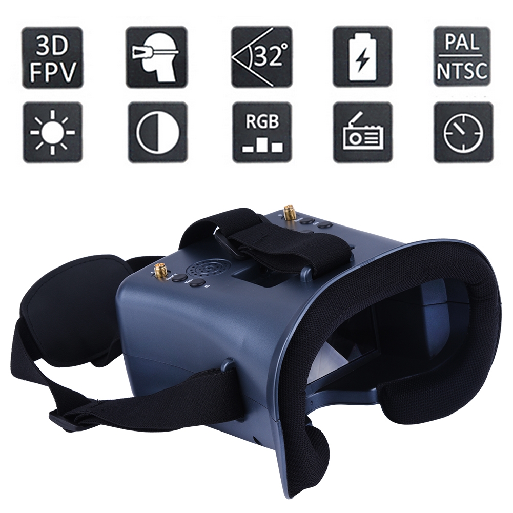 008D 5.8G 40CH 4.3 Inci 800*48 - Skyzone Cobra X V2 Fpv Goggles ulasan dan harga
